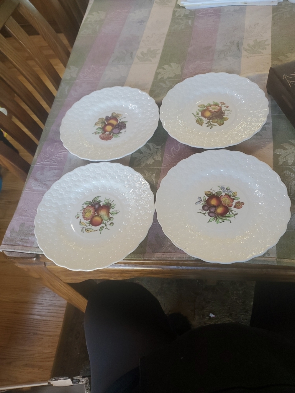 Vintage Spode Copeland Alden 9.25" Plates Lot Of 4